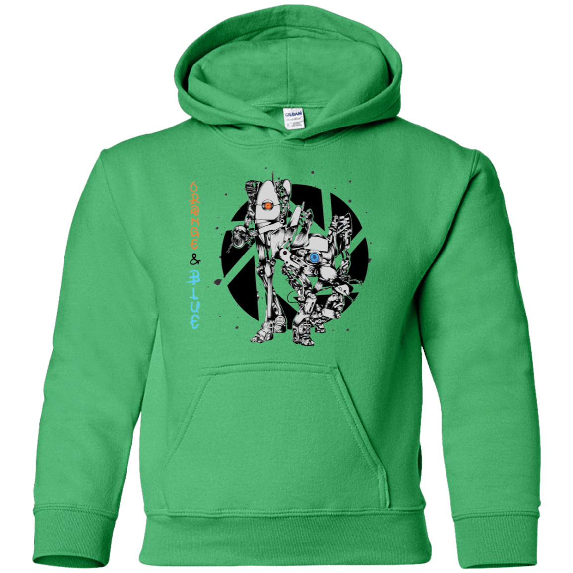 Sweatshirts Irish Green / YS Orange and Blue Youth Hoodie