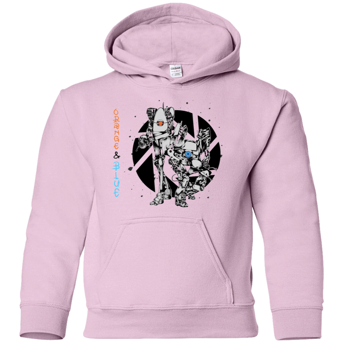 Sweatshirts Light Pink / YS Orange and Blue Youth Hoodie