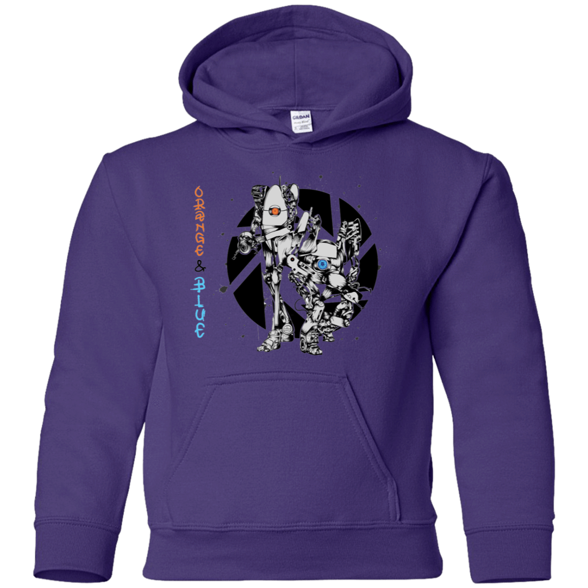 Sweatshirts Purple / YS Orange and Blue Youth Hoodie