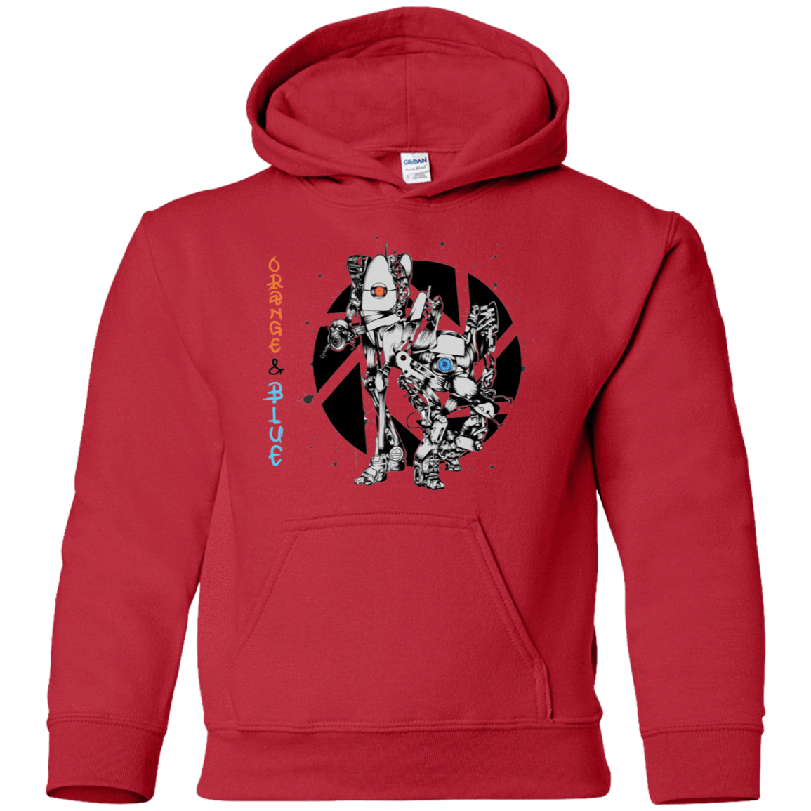 Sweatshirts Red / YS Orange and Blue Youth Hoodie