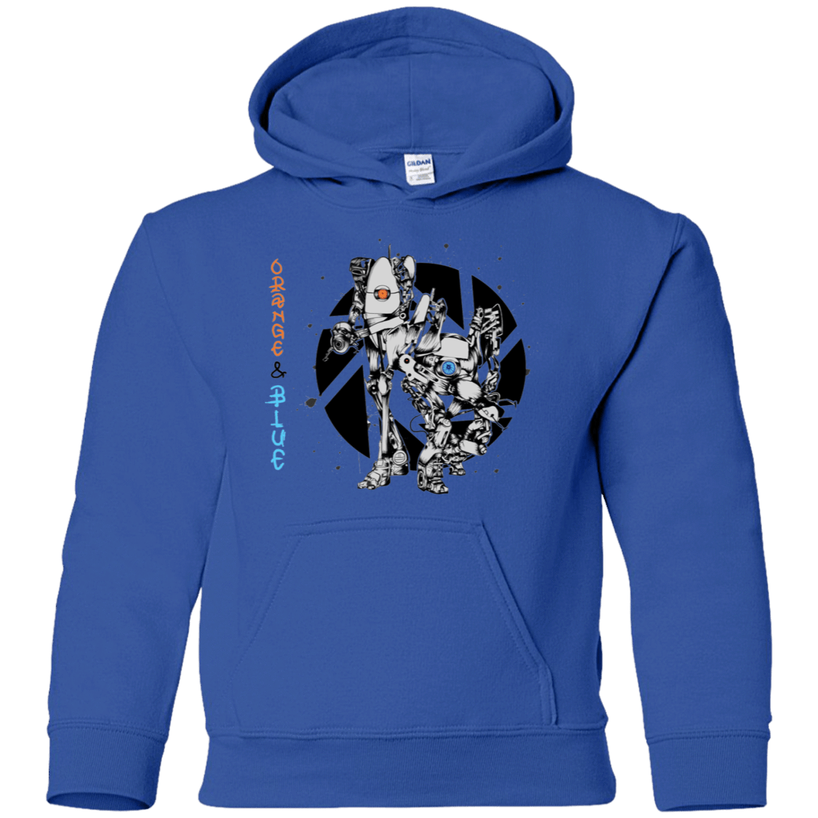 Sweatshirts Royal / YS Orange and Blue Youth Hoodie