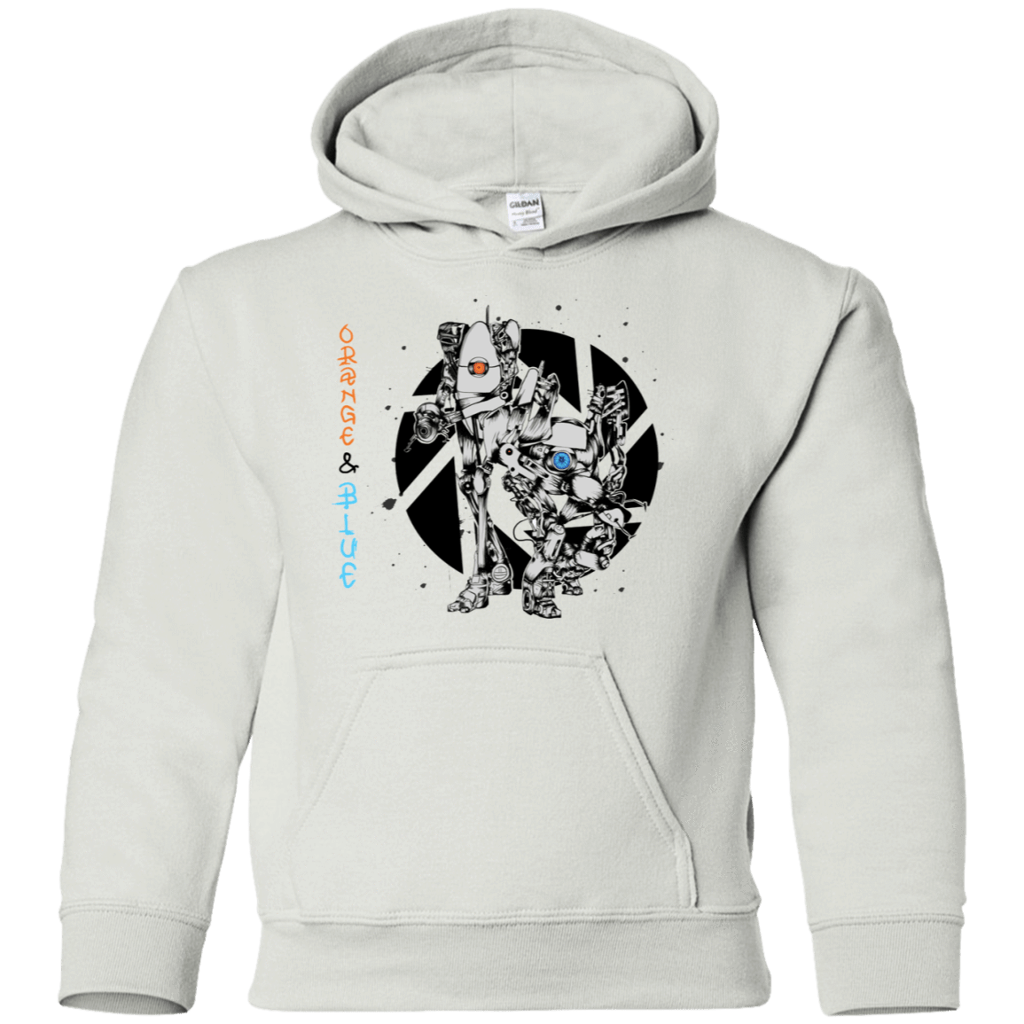 Sweatshirts White / YS Orange and Blue Youth Hoodie