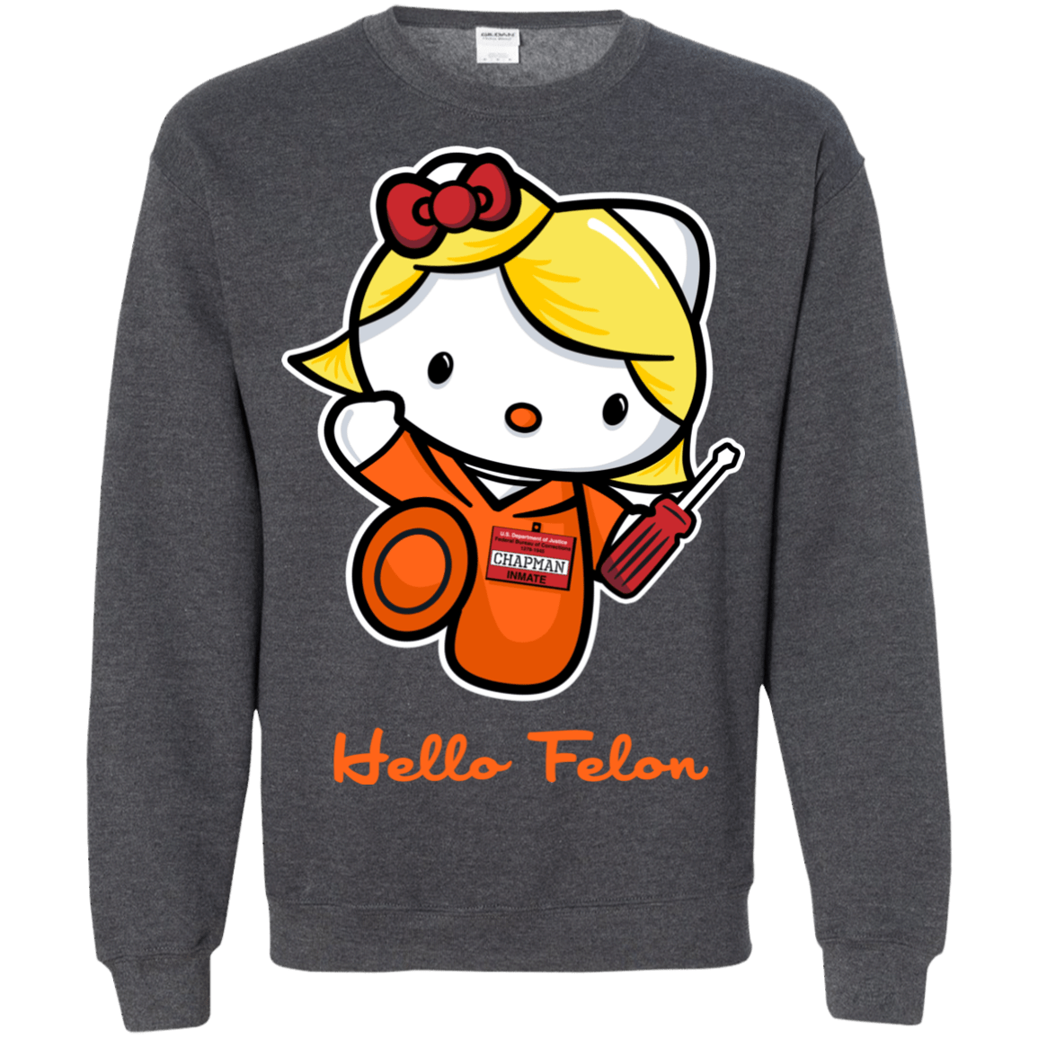 Orange is the New Cat Crewneck Sweatshirt