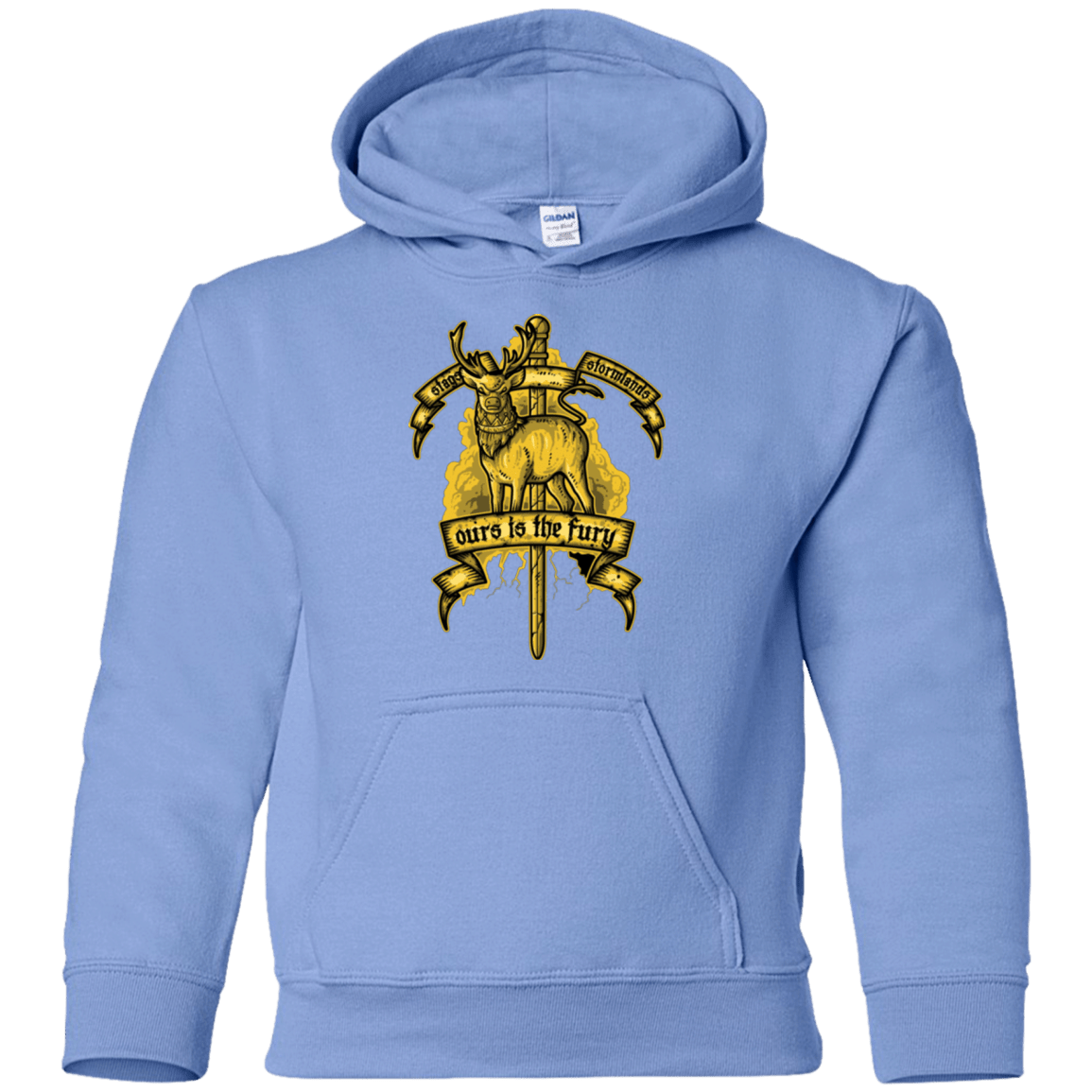 Sweatshirts Carolina Blue / YS OURS IS THE FURY Youth Hoodie