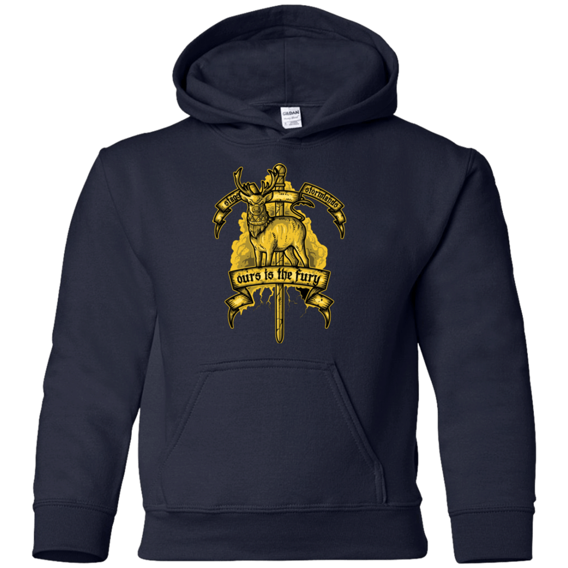 Sweatshirts Navy / YS OURS IS THE FURY Youth Hoodie