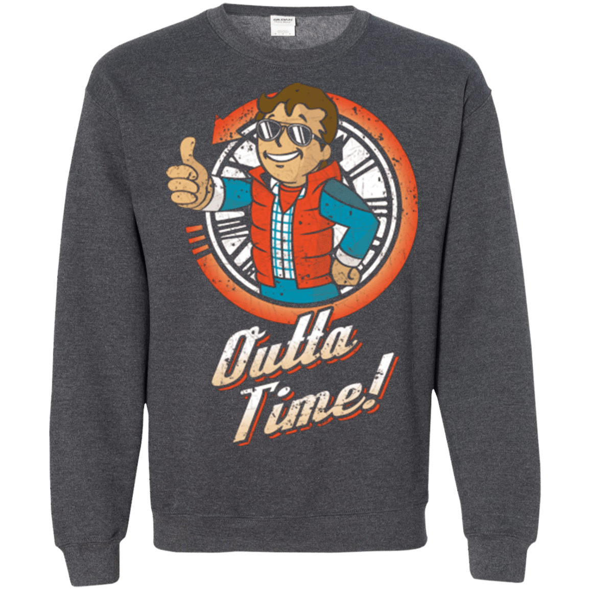 Sweatshirts Dark Heather / Small Outta Time Crewneck Sweatshirt