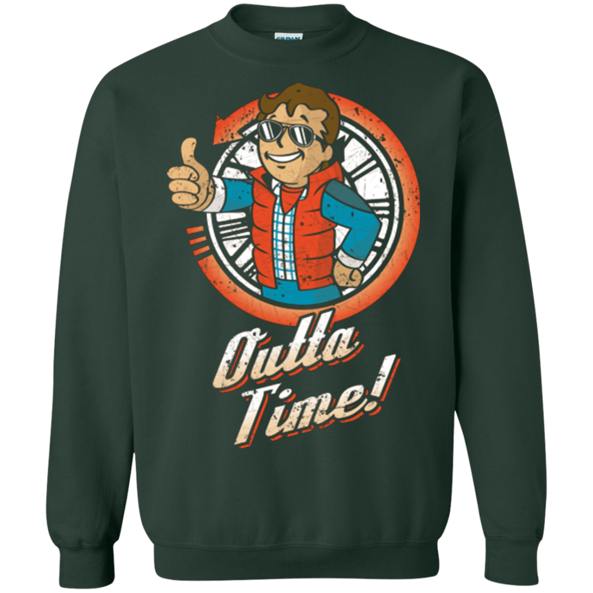 Sweatshirts Forest Green / Small Outta Time Crewneck Sweatshirt
