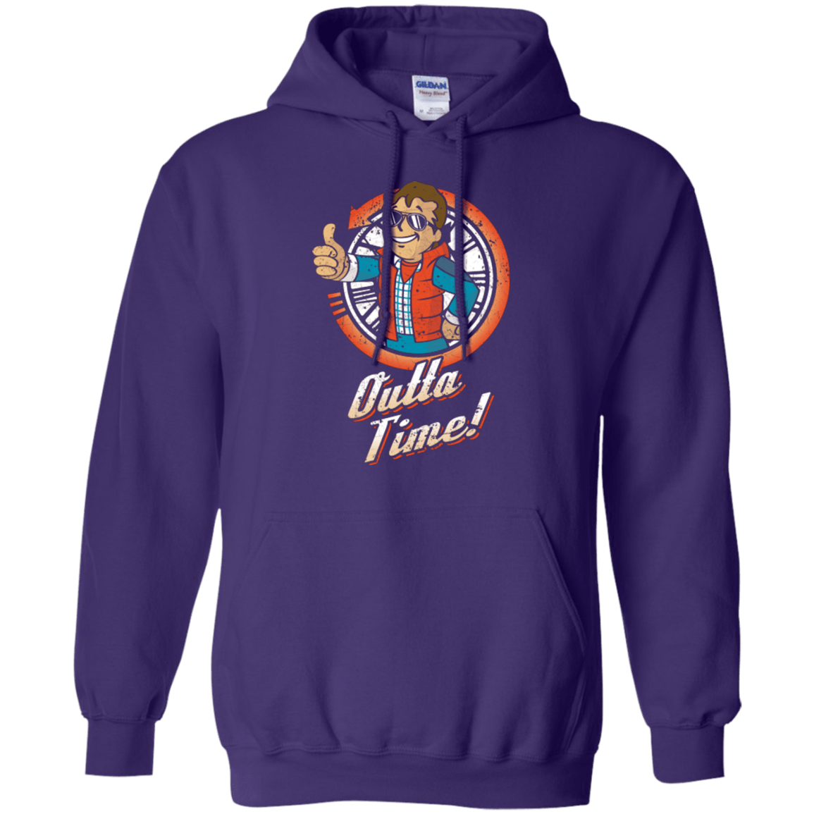 Sweatshirts Purple / Small Outta Time Pullover Hoodie