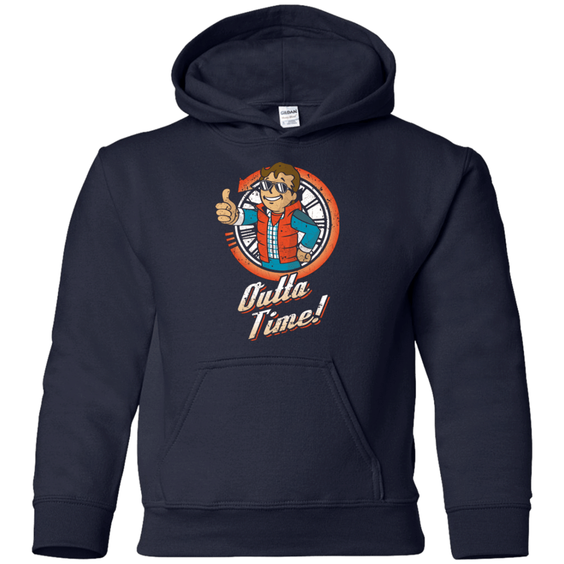 Sweatshirts Navy / YS Outta Time Youth Hoodie