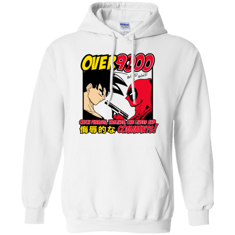 Sweatshirts White / Small Over 9000 Pullover Hoodie