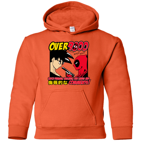 Sweatshirts Orange / YS Over 9000 Youth Hoodie