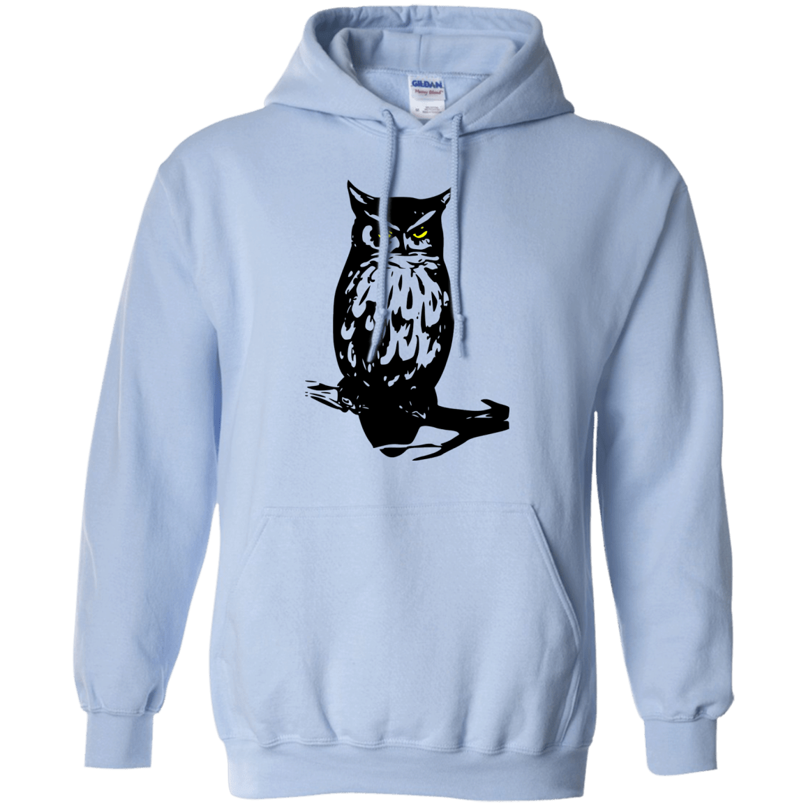 Sweatshirts Light Blue / S Owl Portrait Pullover Hoodie