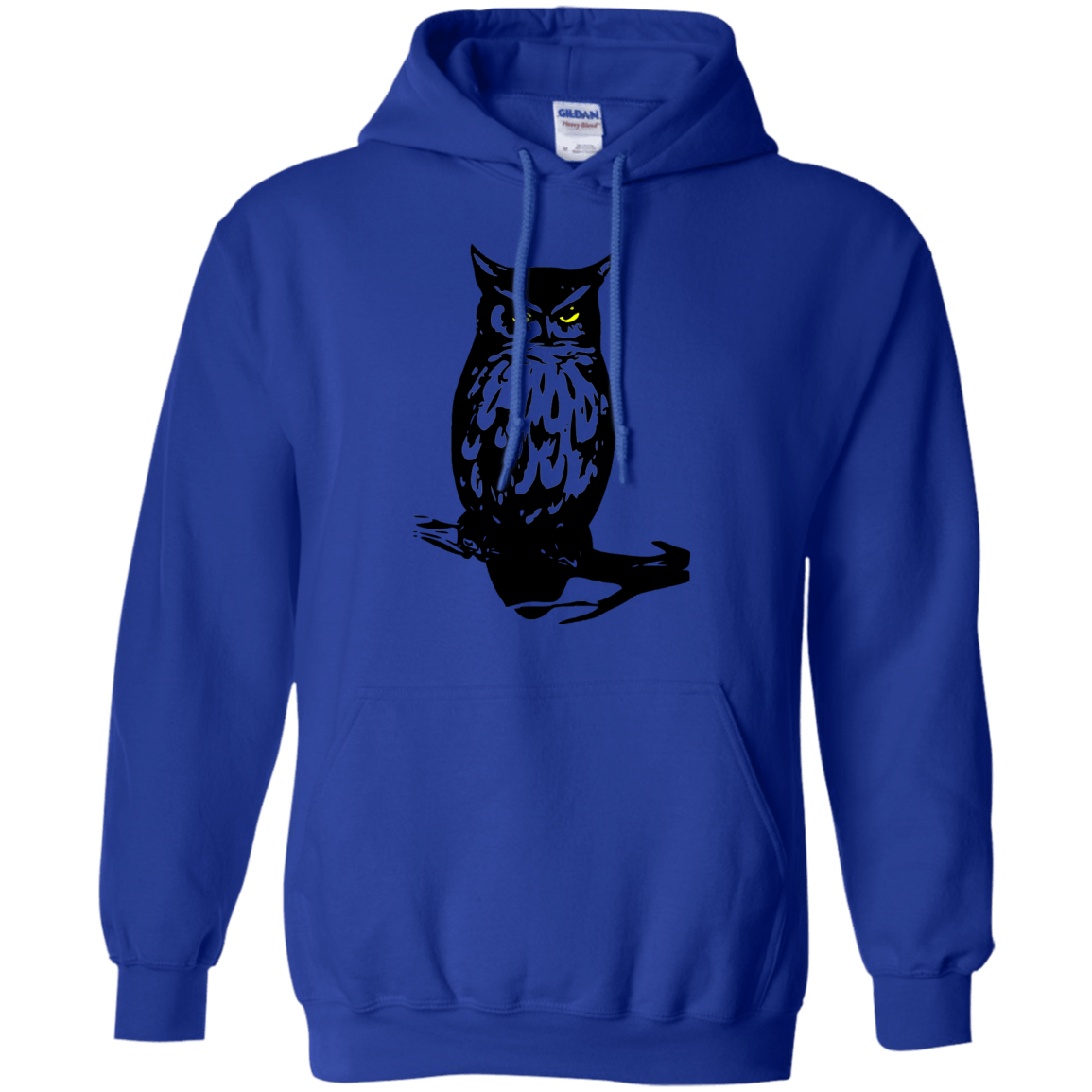 Sweatshirts Royal / S Owl Portrait Pullover Hoodie