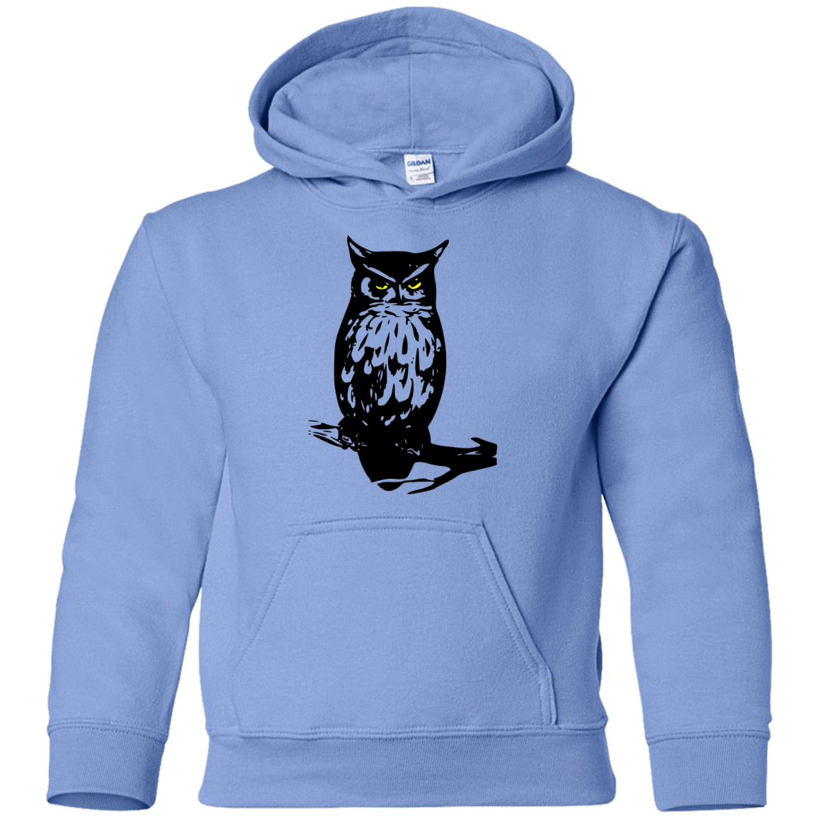 Sweatshirts Carolina Blue / YS Owl Portrait Youth Hoodie