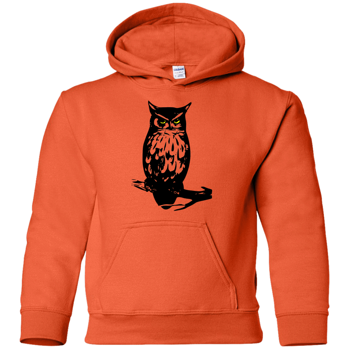 Sweatshirts Orange / YS Owl Portrait Youth Hoodie