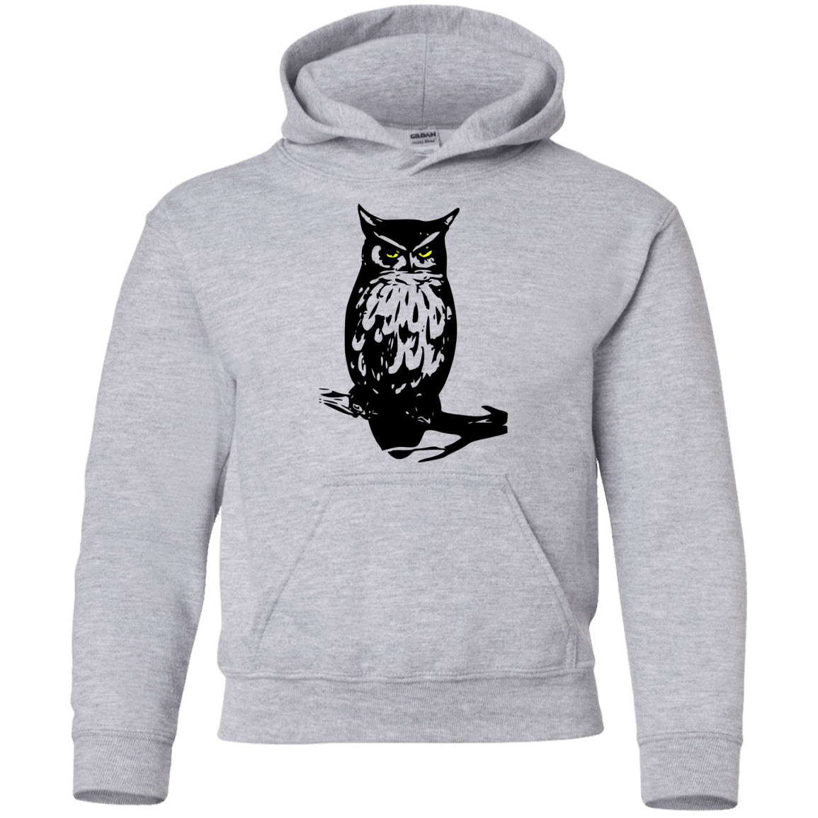 Sweatshirts Sport Grey / YS Owl Portrait Youth Hoodie