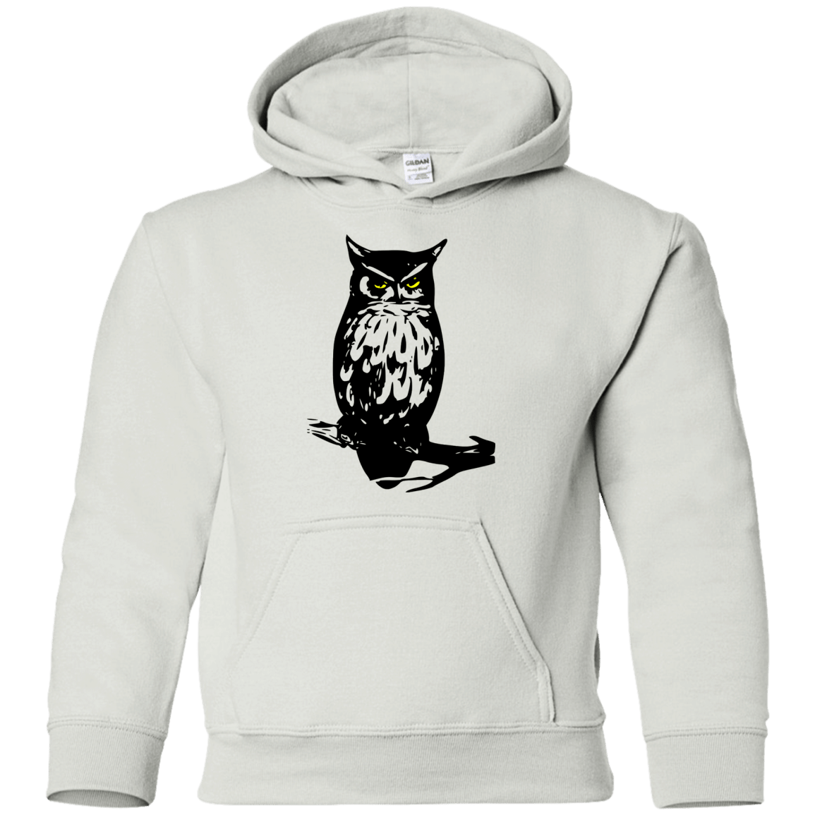 Sweatshirts White / YS Owl Portrait Youth Hoodie
