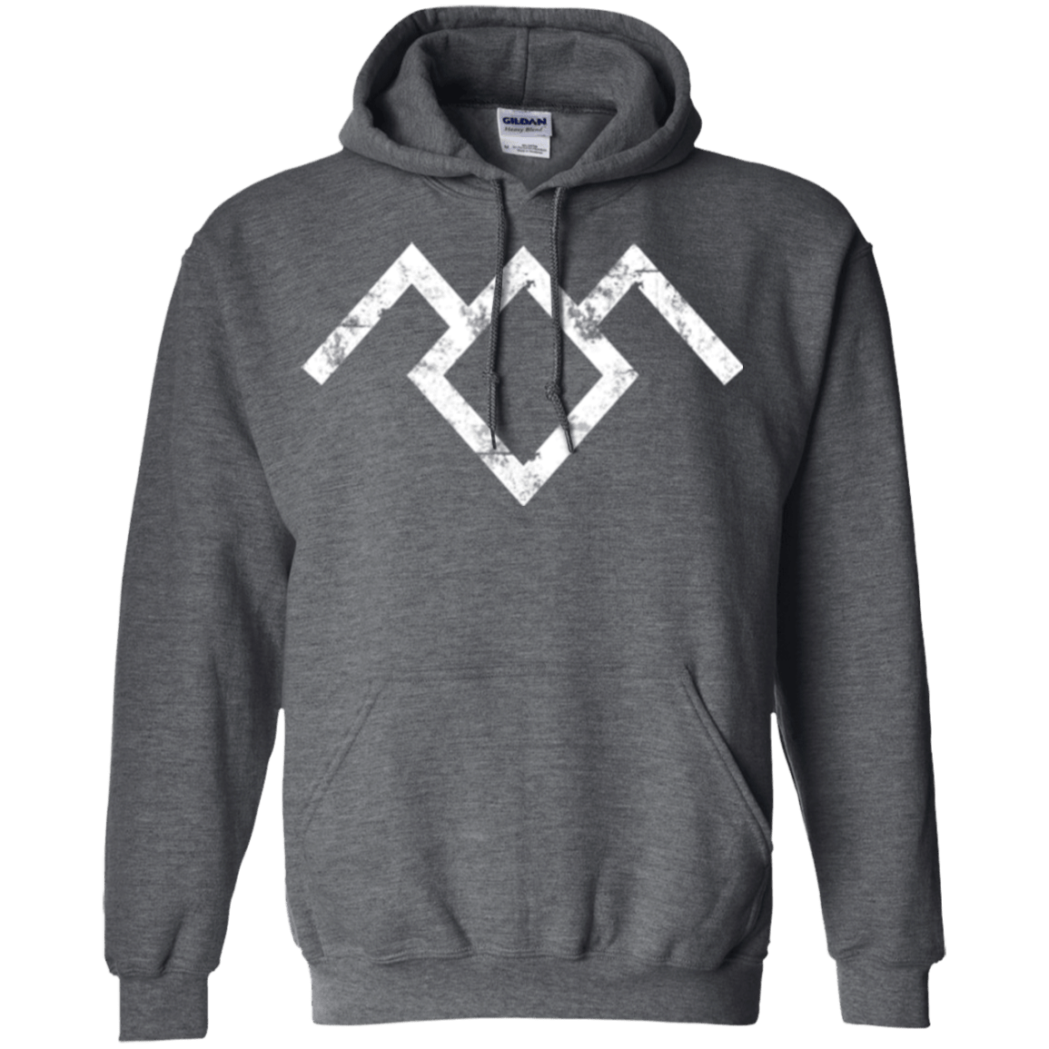 Sweatshirts Dark Heather / Small Owl Symbol Pullover Hoodie