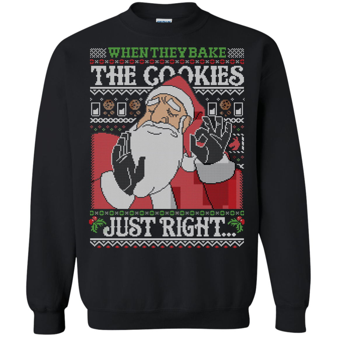 Sweatshirts Black / Small Pacha Santa ugly sweater Crewneck Sweatshirt
