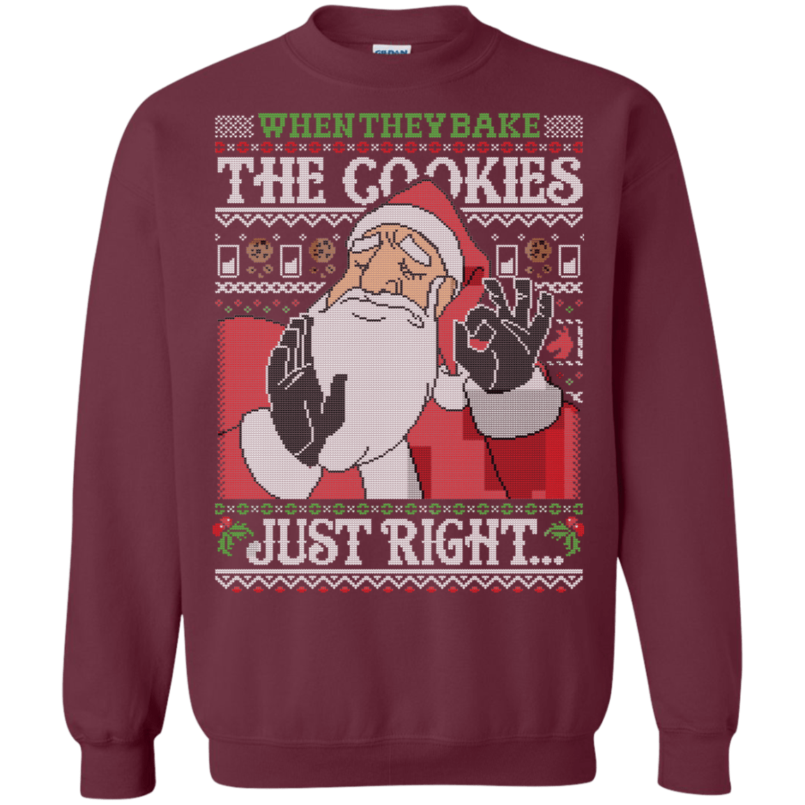 Sweatshirts Maroon / Small Pacha Santa ugly sweater Crewneck Sweatshirt