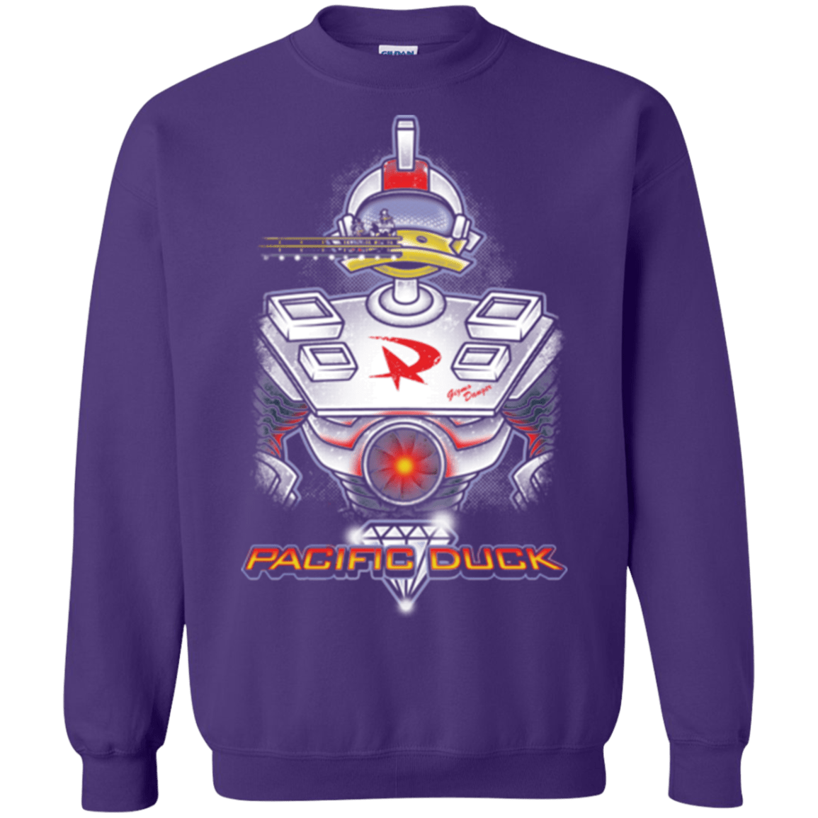Sweatshirts Purple / S Pacific Duck Crewneck Sweatshirt