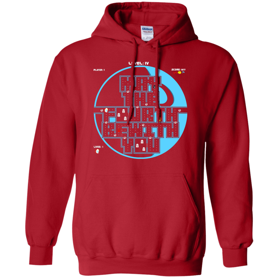 Sweatshirts Red / S Pacman May The Fourth Pullover Hoodie