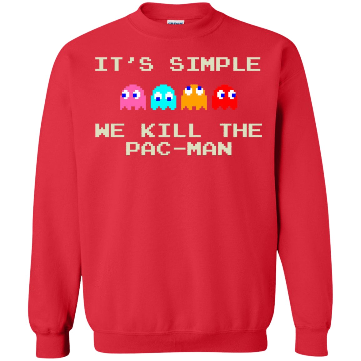 Sweatshirts Red / S Pacmanok Crewneck Sweatshirt