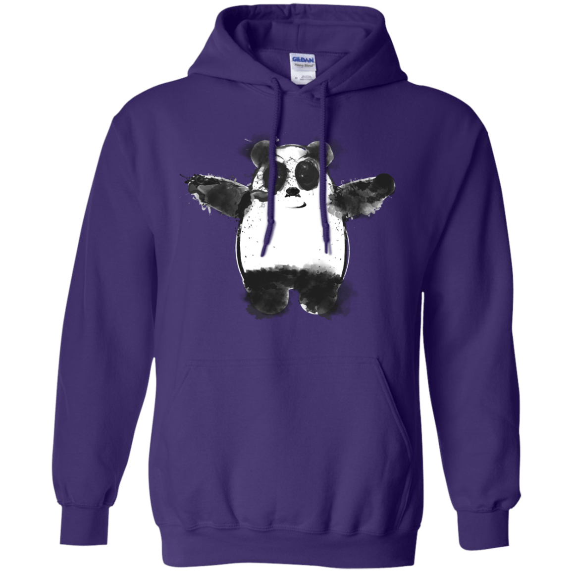 Sweatshirts Purple / S Panda Ink Pullover Hoodie