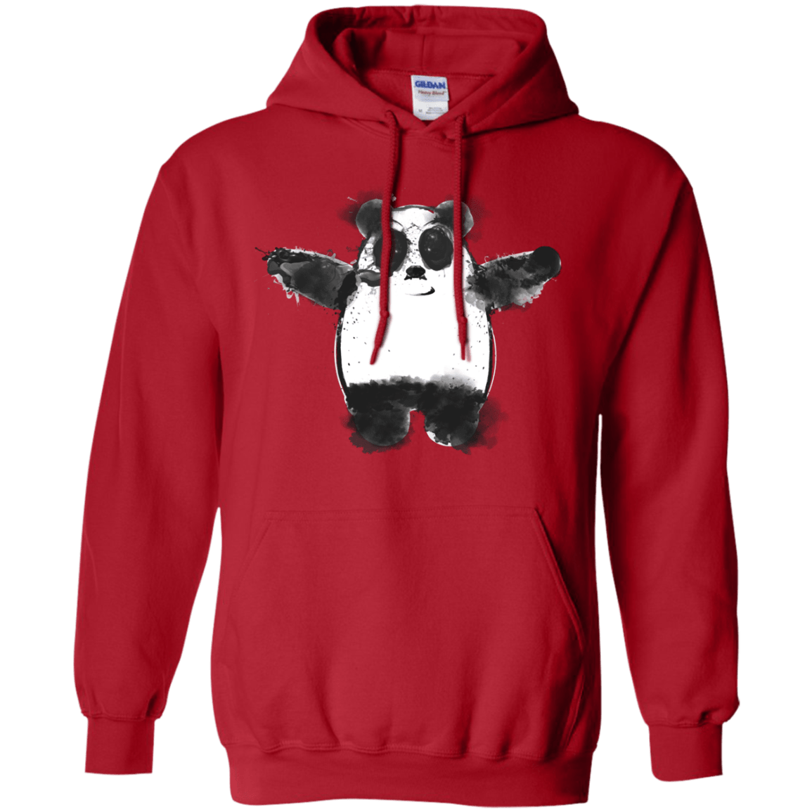 Sweatshirts Red / S Panda Ink Pullover Hoodie