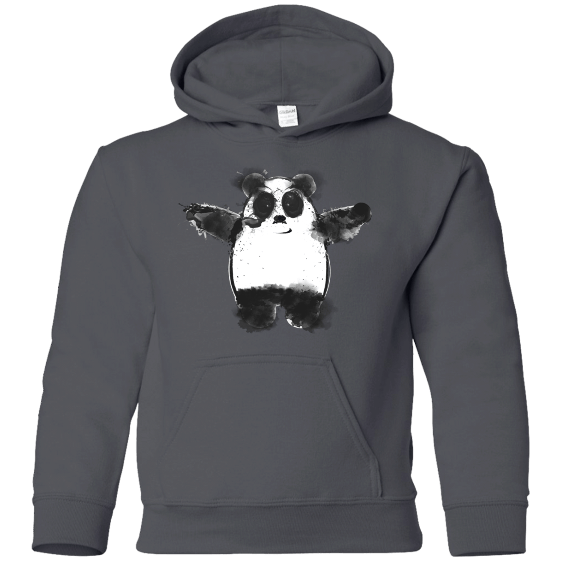 Sweatshirts Charcoal / YS Panda Ink Youth Hoodie