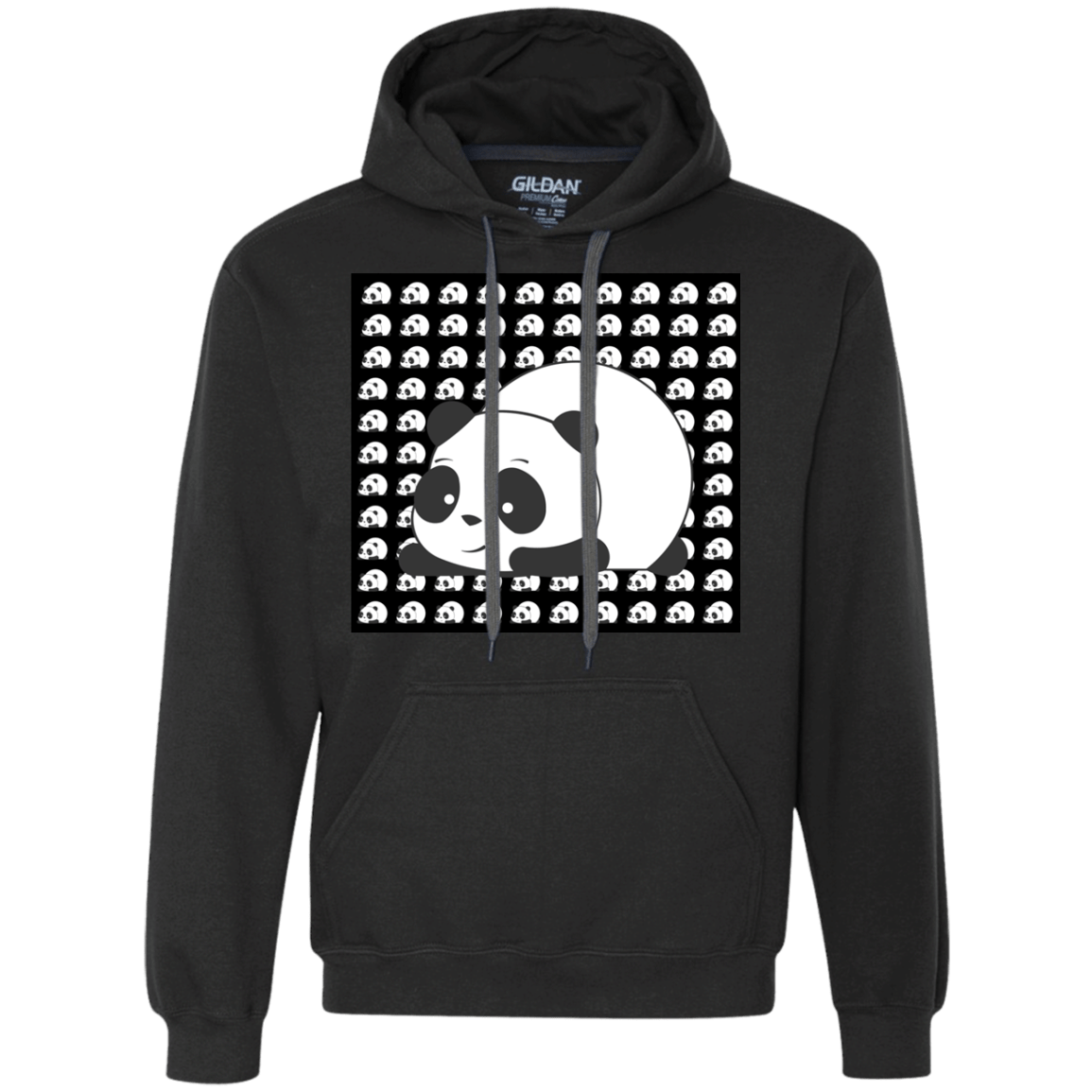Sweatshirts Black / S Panda Premium Fleece Hoodie