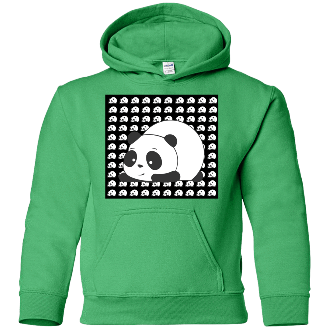 Sweatshirts Irish Green / YS Panda Youth Hoodie