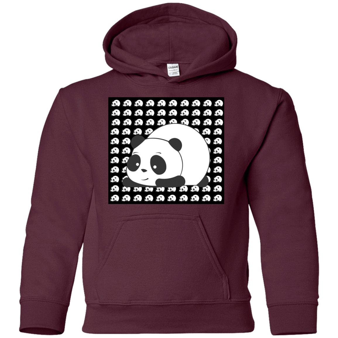 Sweatshirts Maroon / YS Panda Youth Hoodie