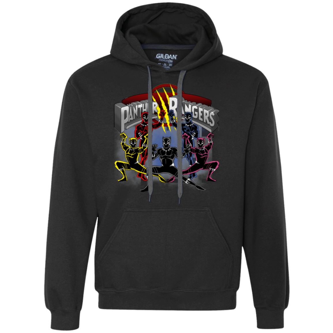Sweatshirts Black / Small Panther Rangers Premium Fleece Hoodie
