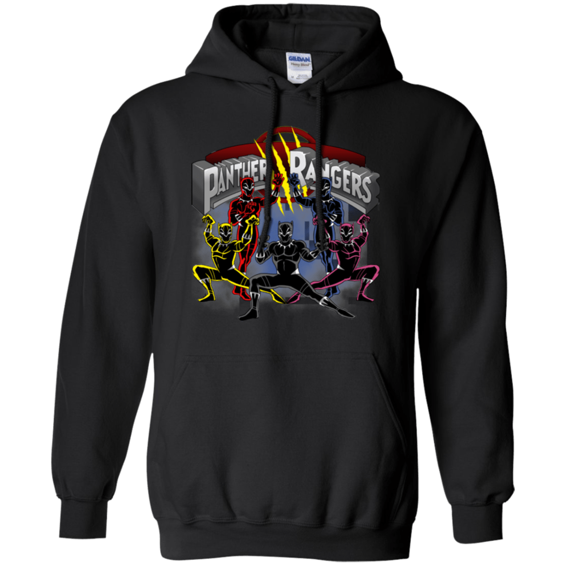 Sweatshirts Black / Small Panther Rangers Pullover Hoodie