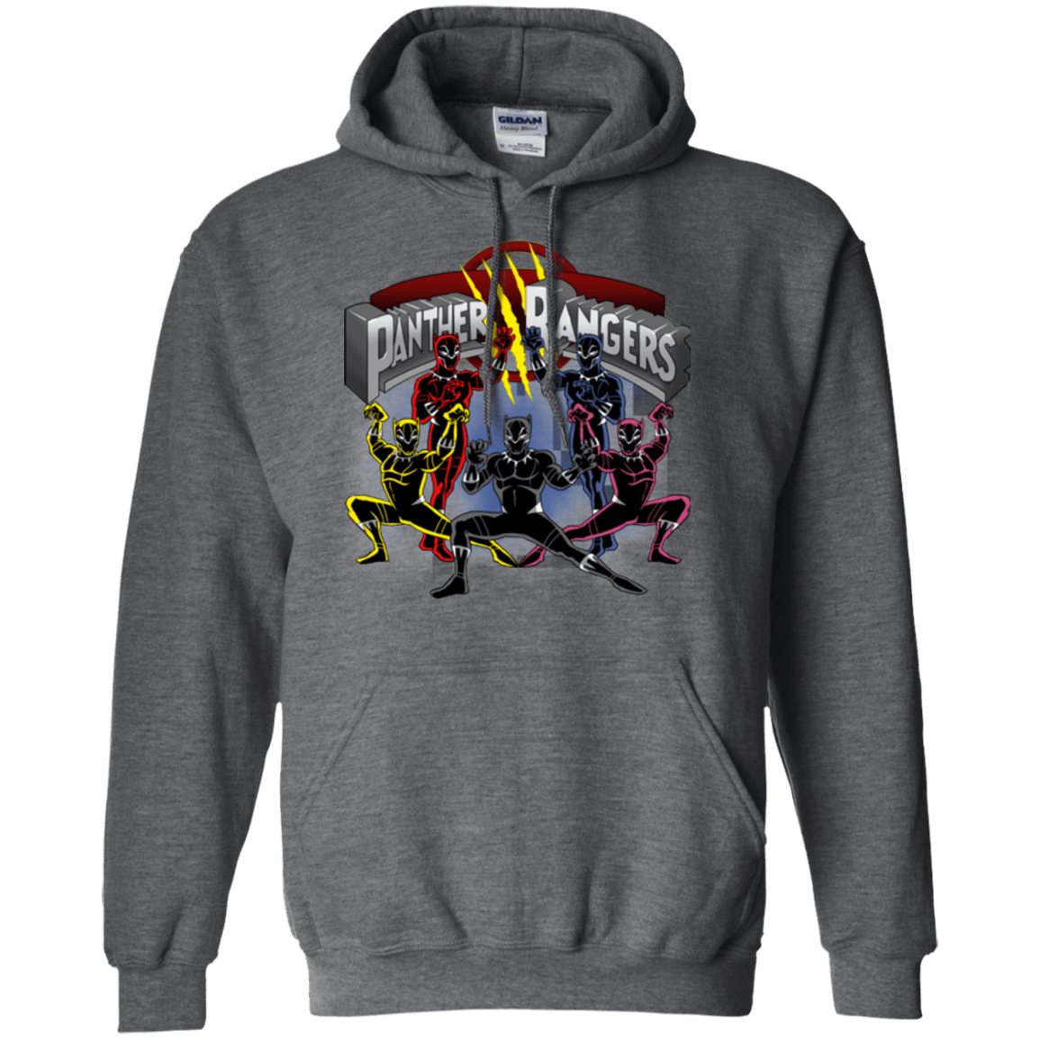 Sweatshirts Dark Heather / Small Panther Rangers Pullover Hoodie