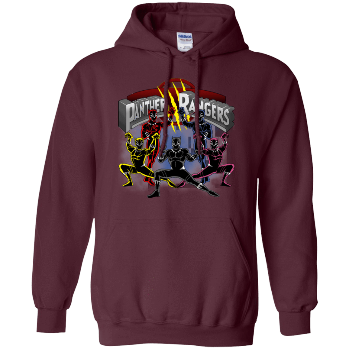 Sweatshirts Maroon / Small Panther Rangers Pullover Hoodie