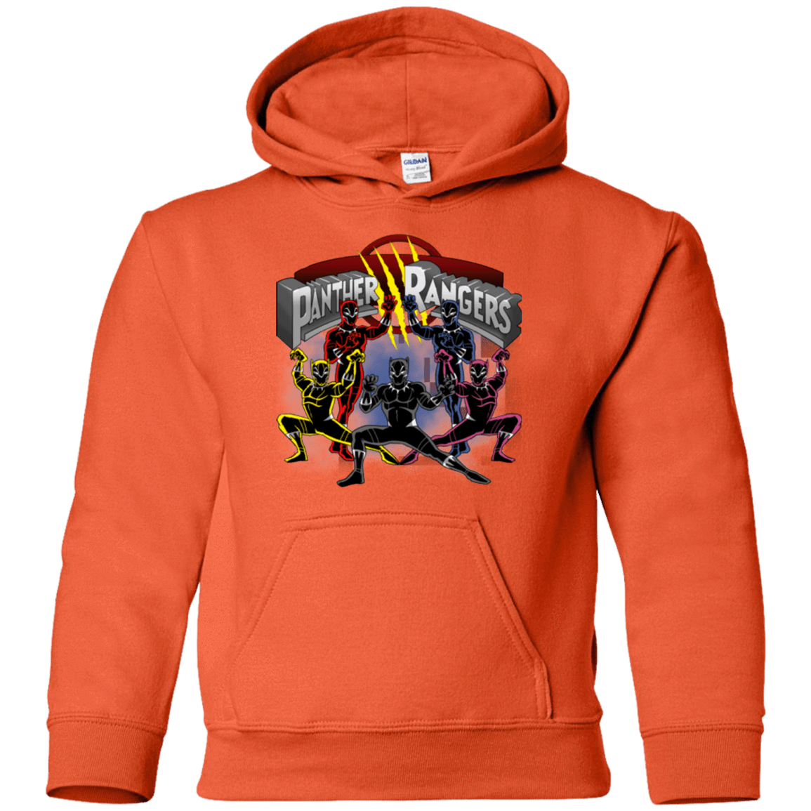 Sweatshirts Orange / YS Panther Rangers Youth Hoodie