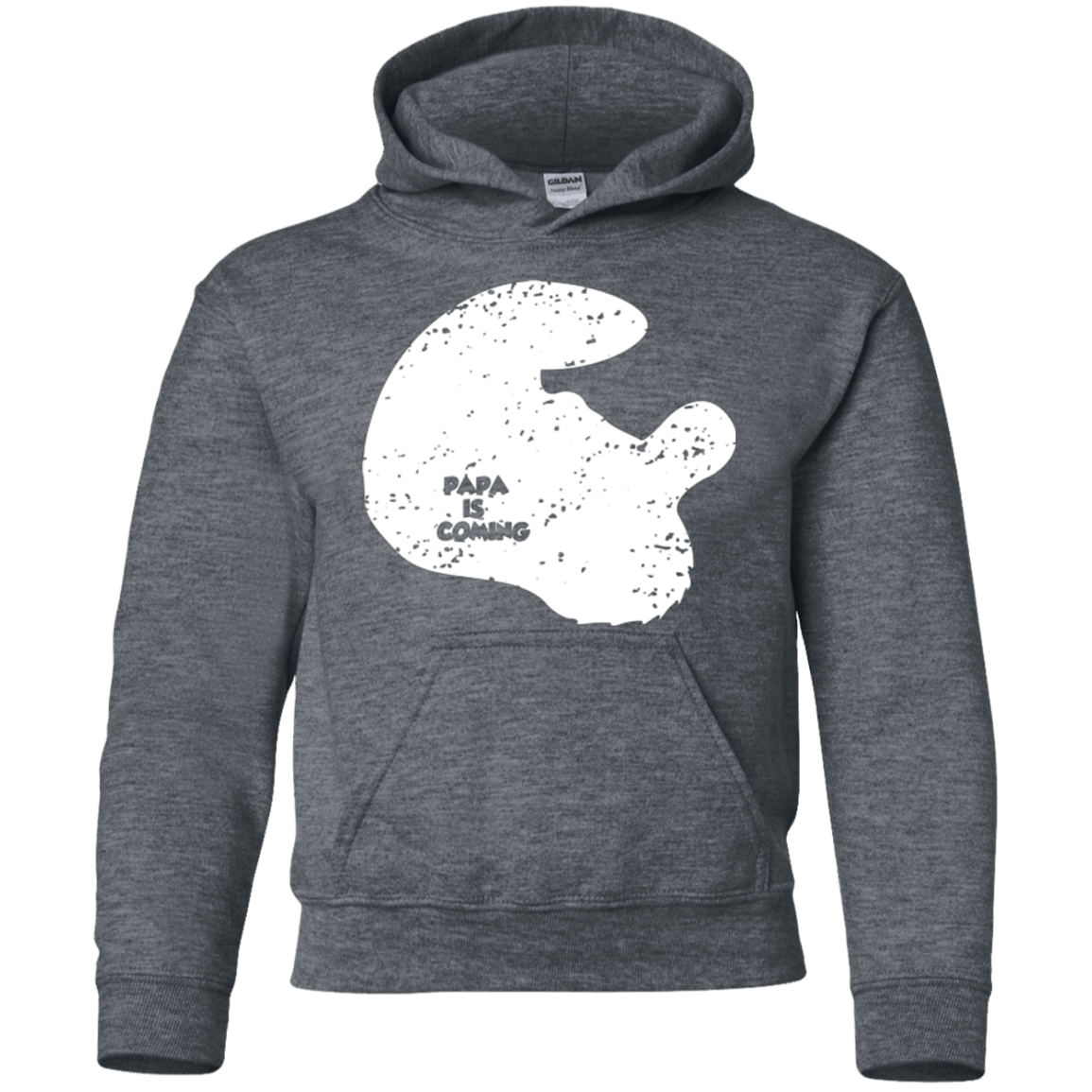 Sweatshirts Dark Heather / YS Papa Is Coming Youth Hoodie