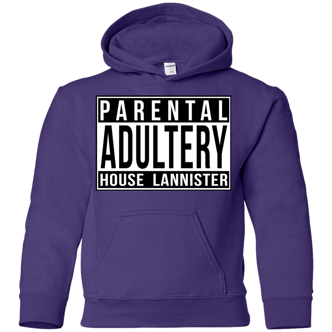 Sweatshirts Purple / YS Parental Adultery Youth Hoodie