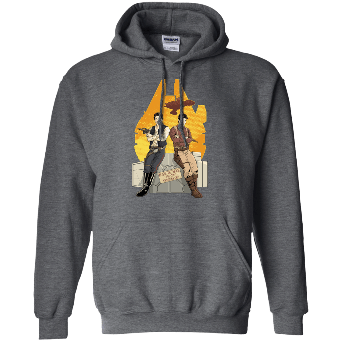 Sweatshirts Dark Heather / Small Partners In Crime Pullover Hoodie