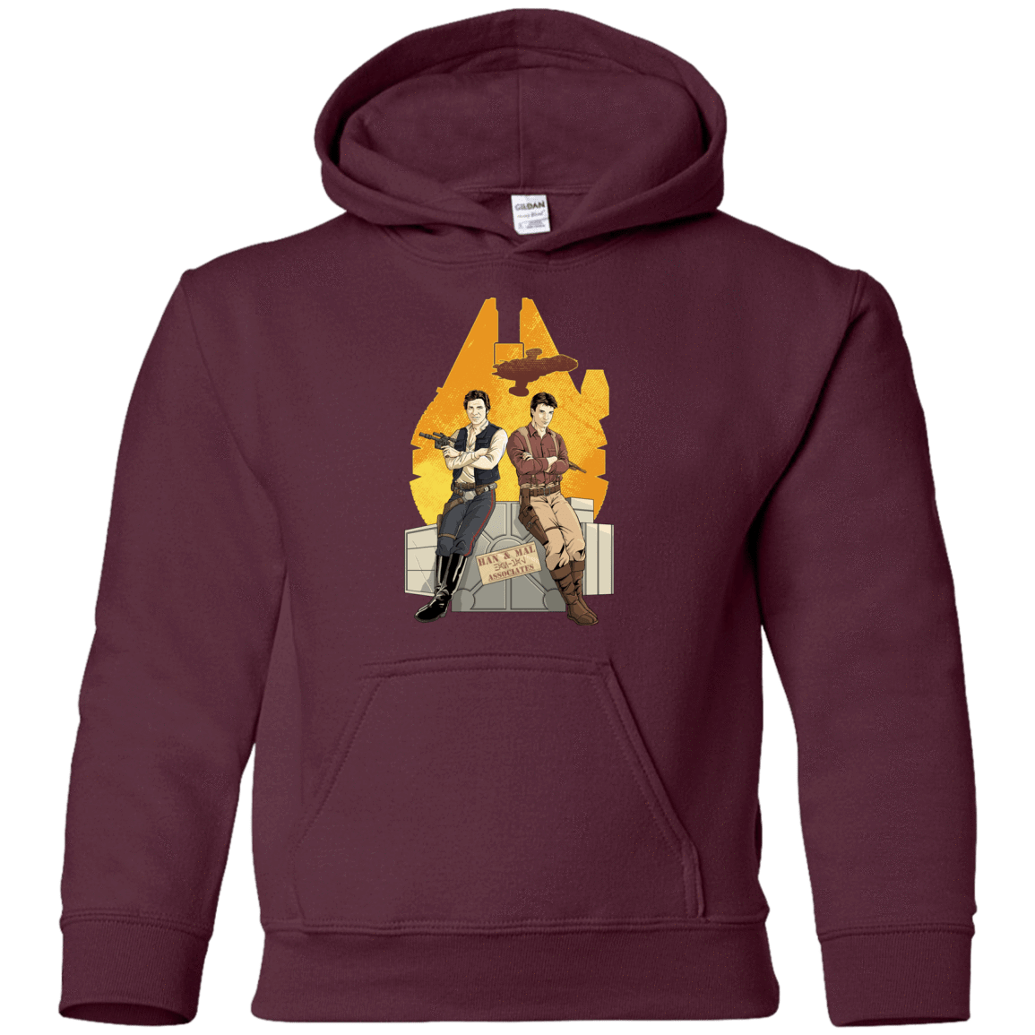 Sweatshirts Maroon / YS Partners In Crime Youth Hoodie