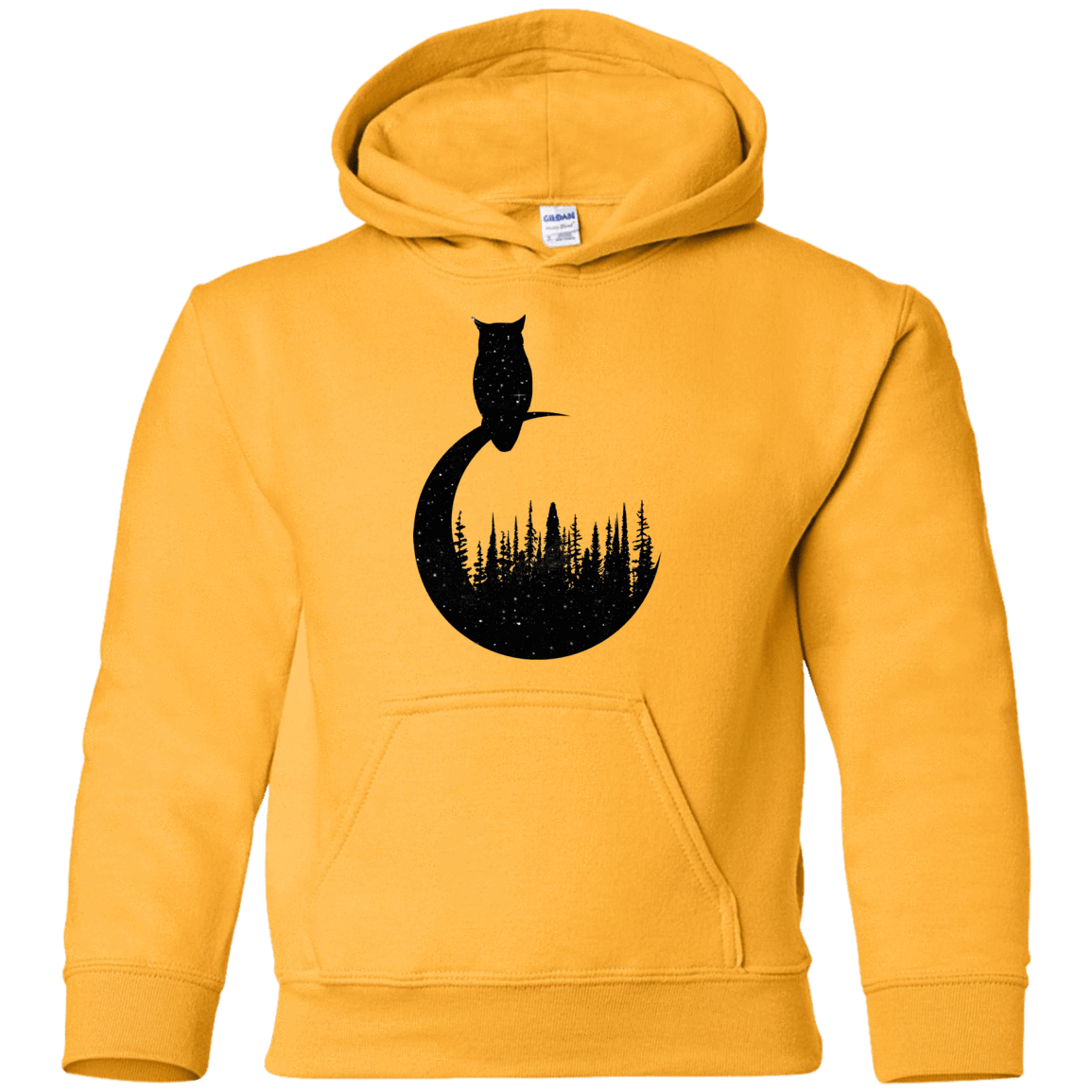 Sweatshirts Gold / YS Perched Owl Youth Hoodie