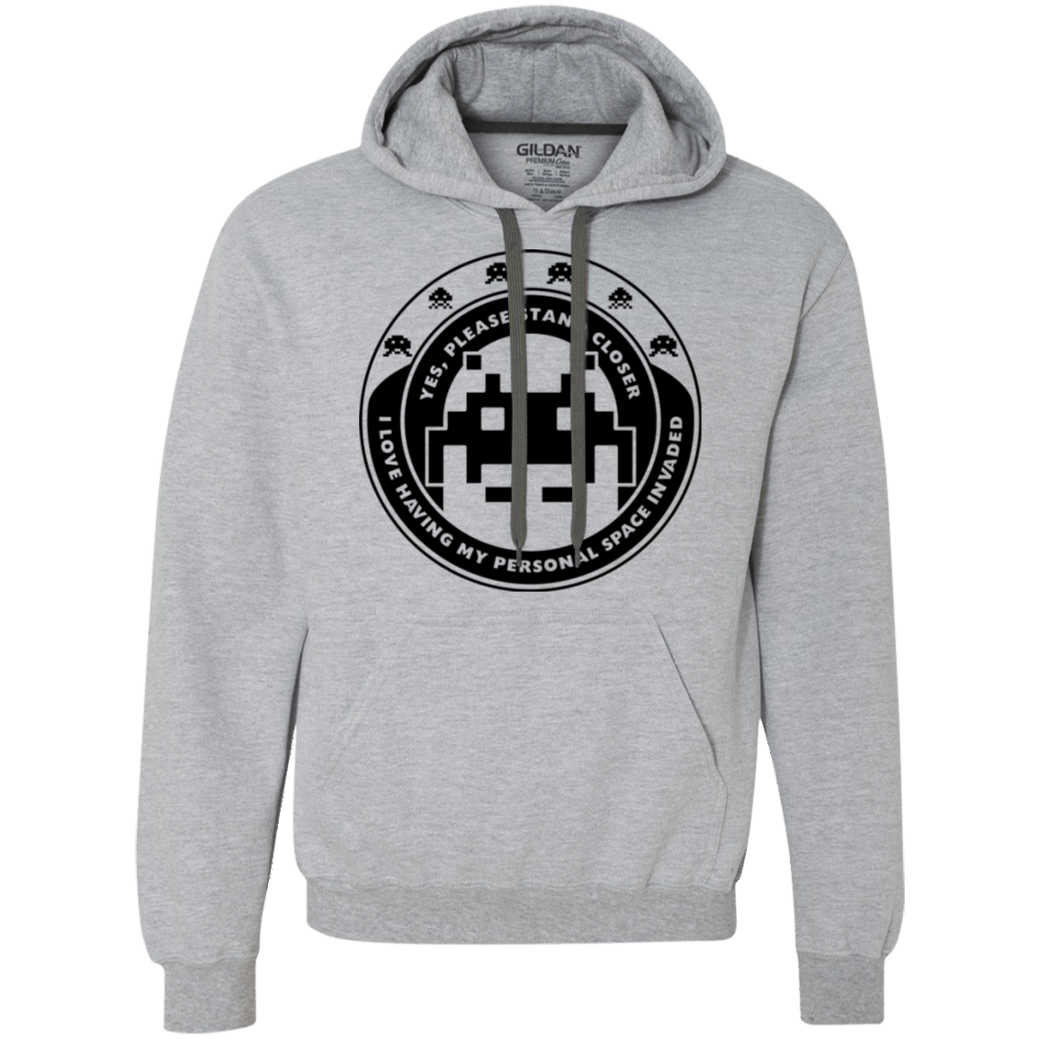 Sweatshirts Sport Grey / S Personal Space Invader Premium Fleece Hoodie