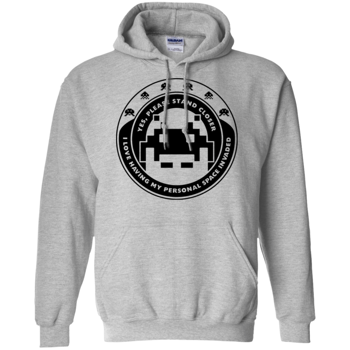 Sweatshirts Sport Grey / S Personal Space Invader Pullover Hoodie