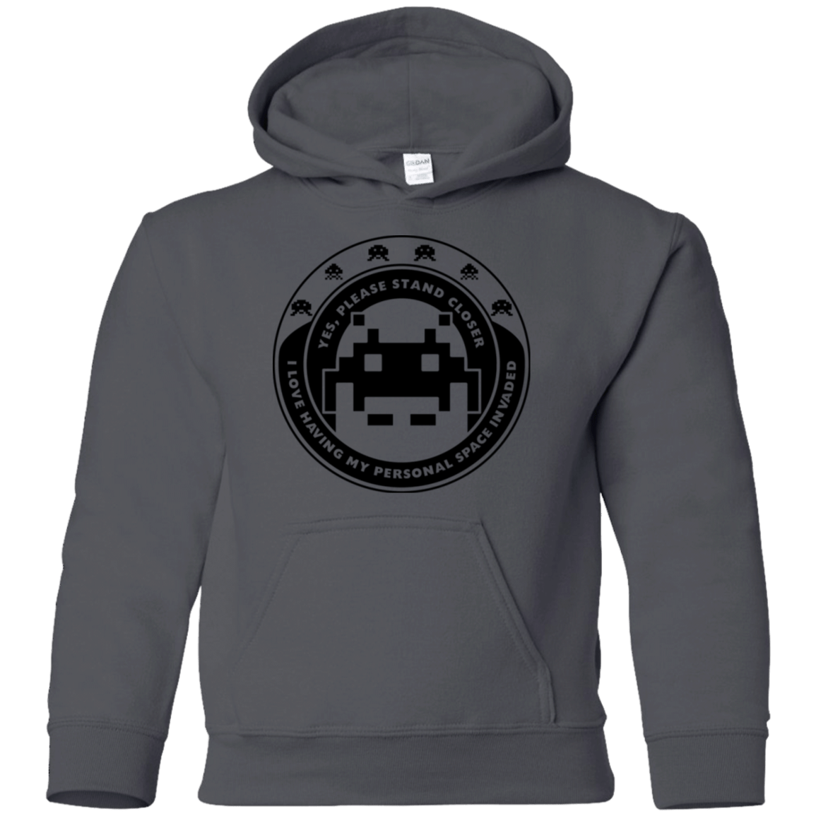 Sweatshirts Charcoal / YS Personal Space Invader Youth Hoodie