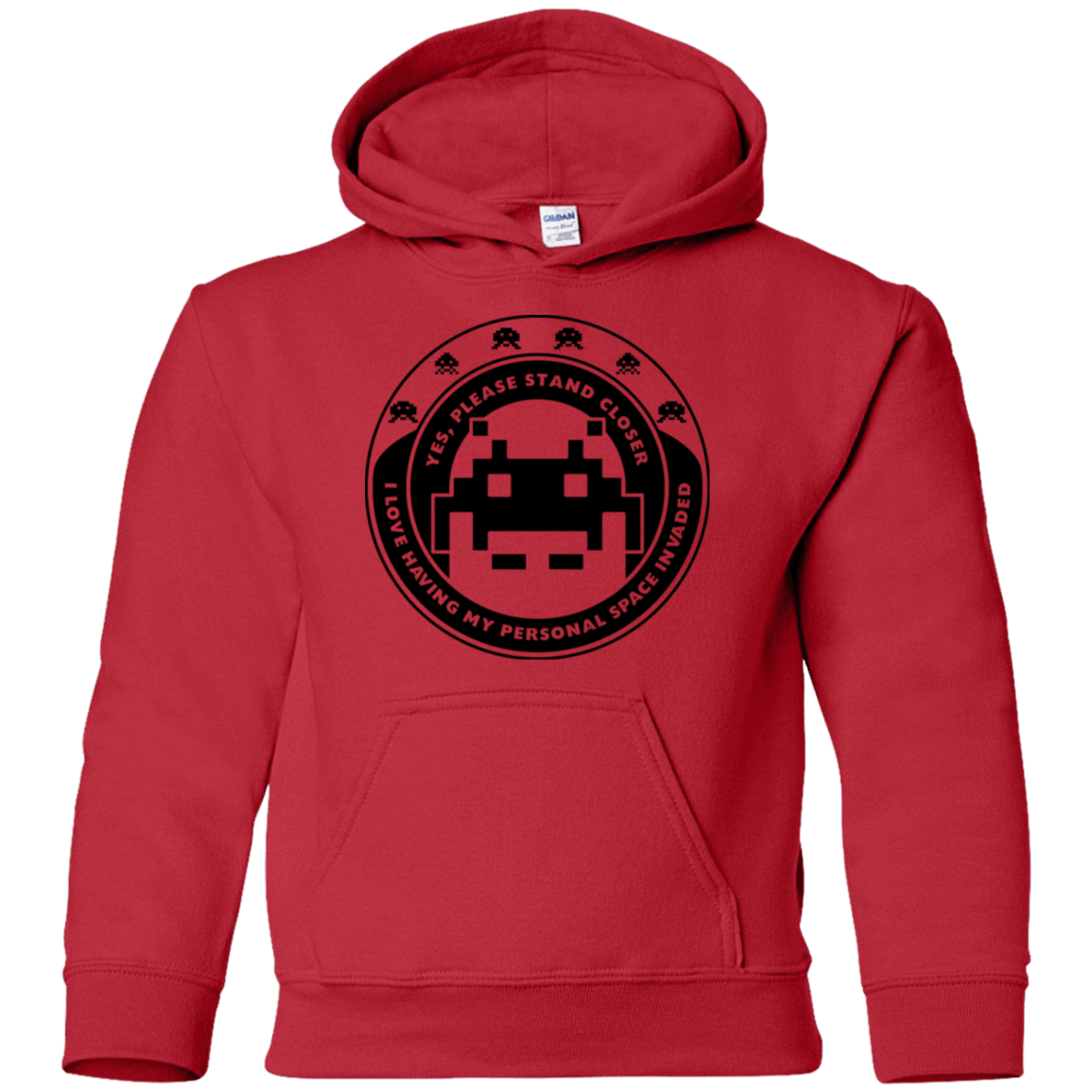 Sweatshirts Red / YS Personal Space Invader Youth Hoodie
