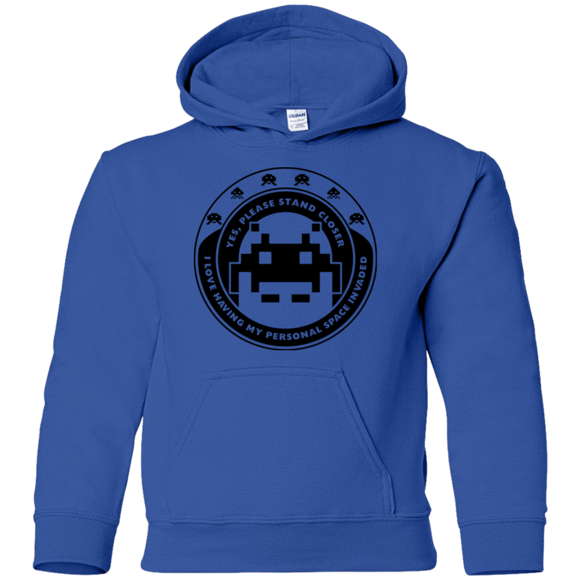 Sweatshirts Royal / YS Personal Space Invader Youth Hoodie