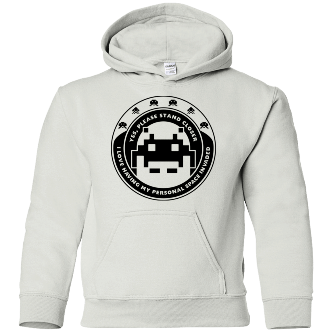 Sweatshirts White / YS Personal Space Invader Youth Hoodie