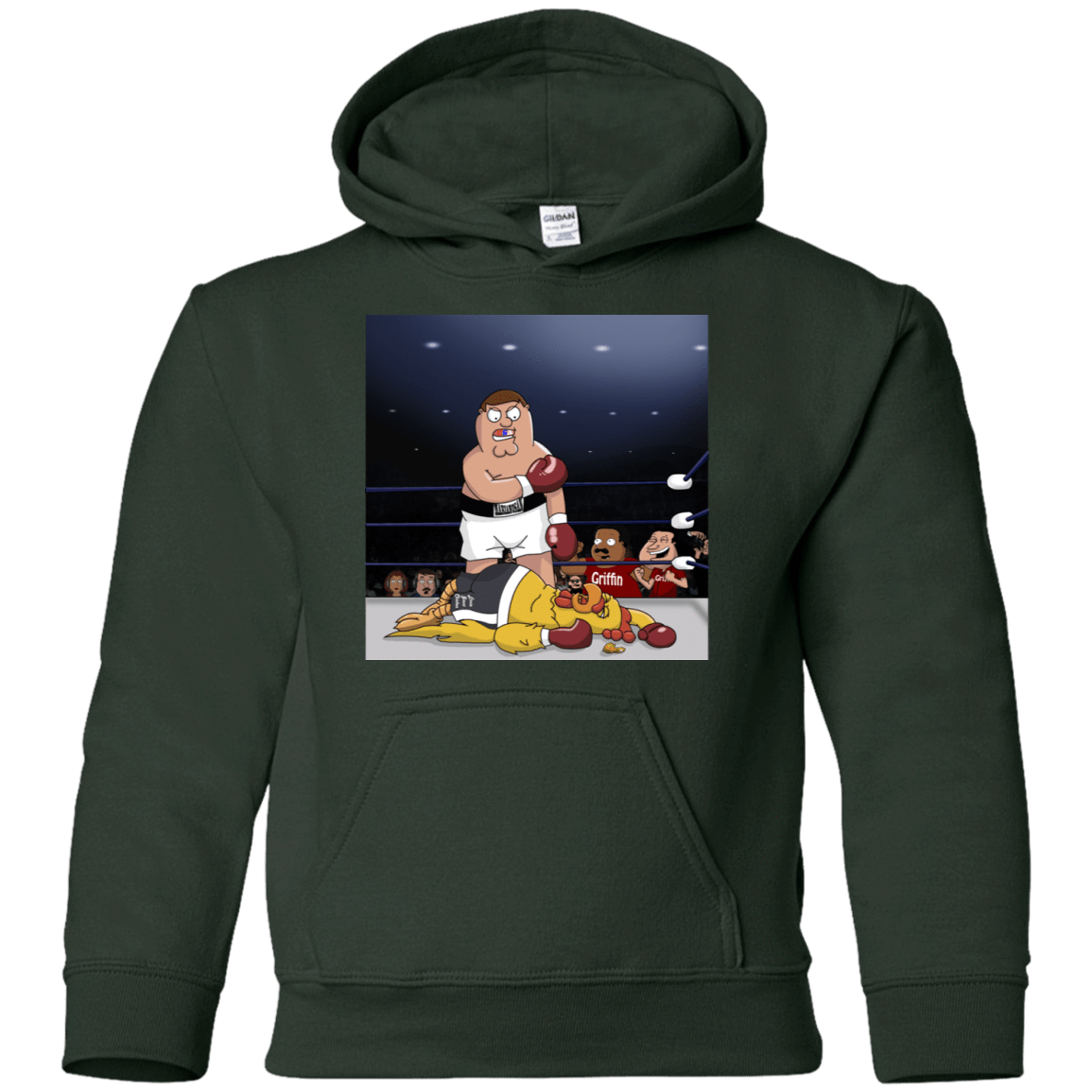 Sweatshirts Forest Green / YS Peter vs Giant Chicken Youth Hoodie